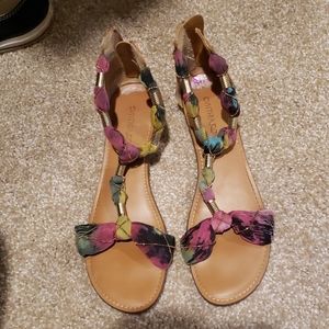 Floral sandals bohemian